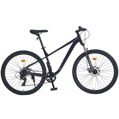 27.5-Inch 8-Speed Steel Frame Mountain Bike With Suspension - Omega Lifestyles