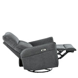 Power Swivel Rocker Recliner Chair With USB Ports - Omega Lifestyles