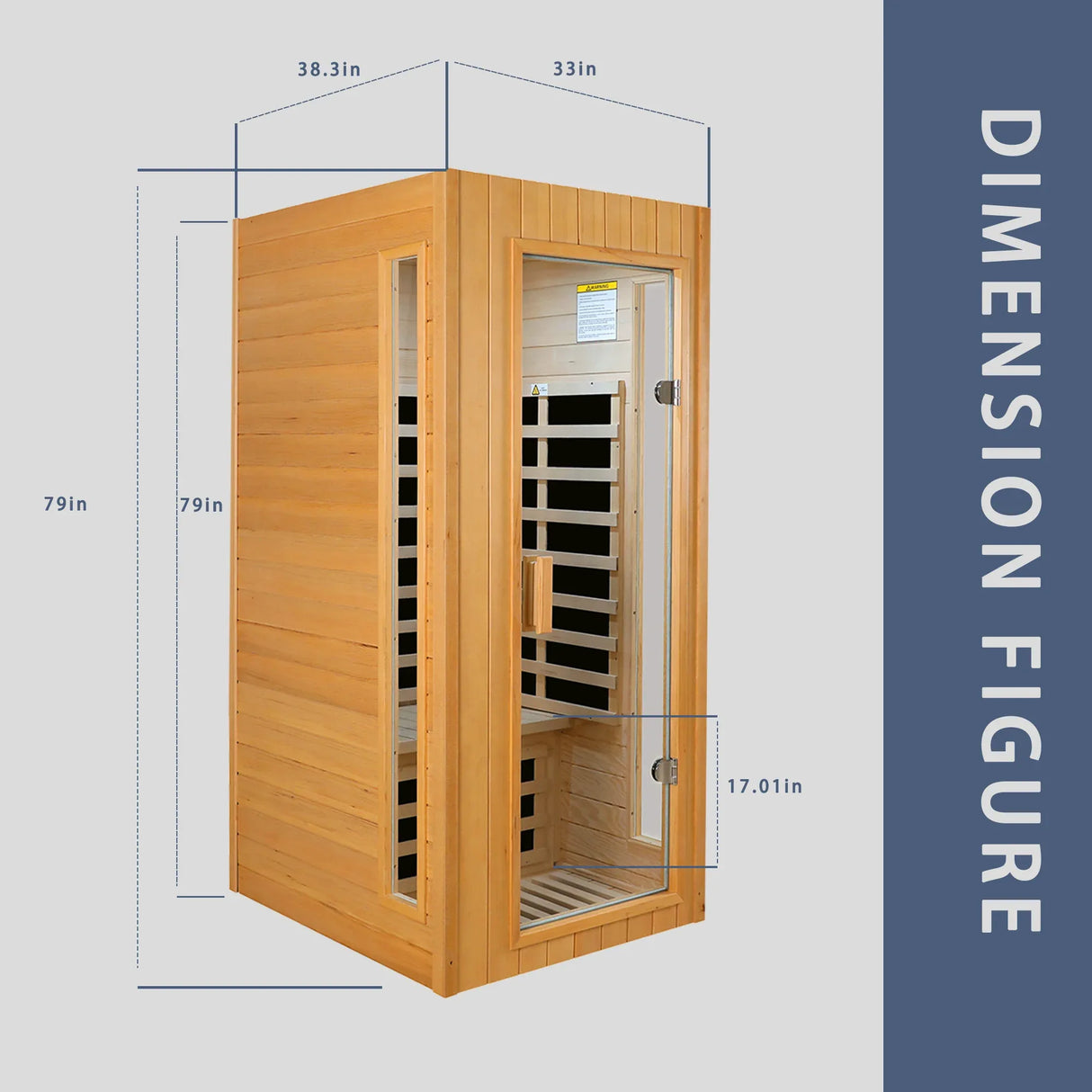 Hemlock One-Person Far Infrared Indoor Sauna Room - Omega Lifestyles