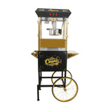 Commercial 16OZ Stainless Steel Popcorn Machine With Cart - Omega Lifestyles