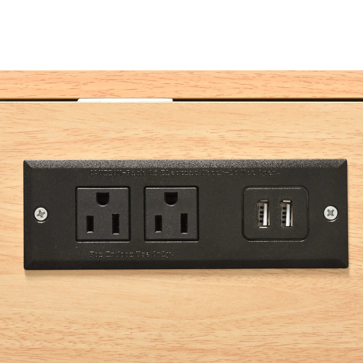 Folding Kitchen Island Cart With Power Outlet and Storage - Omega Lifestyles