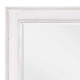 Weathered White Beveled Edge Wall Mirror - Omega Lifestyles