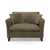 Corduroy Ergonomic Back Support Lazyman Sofa Chair - Omega Lifestyles