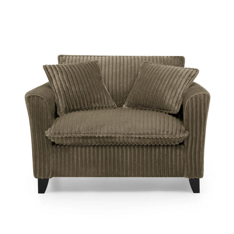 Corduroy Ergonomic Back Support Lazyman Sofa Chair - Omega Lifestyles