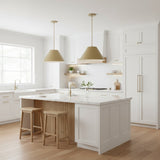 Antique Brass 22-Inch Integrated LED Pendant Light