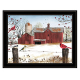 Winter Friends Multicolor Ready To Hang Framed Print - Omega Lifestyles