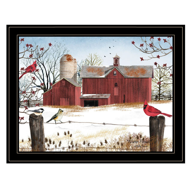 Winter Friends Multicolor Ready To Hang Framed Print - Omega Lifestyles