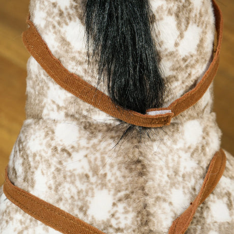 Realistic Ride-On Horse Toy With Saddle And Sound - Omega Lifestyles