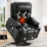 Power Lift Electric Soft Massage Heating Leather Chair