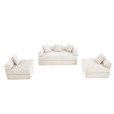 Convertible Corduroy Folding Memory Foam Sofa Bed - Omega Lifestyles