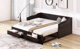 Twin Extendable Solid Wood Daybed With Trundle Drawers - Omega Lifestyles