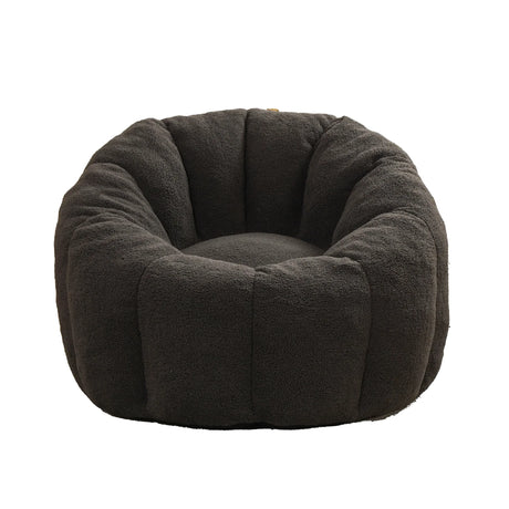 Plush High-Density Foam Teddy Fabric Bean Bag Chair - Omega Lifestyles