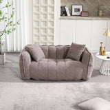 Chenille High Resilience Foam Cozy Bean Bag Chair - Omega Lifestyles