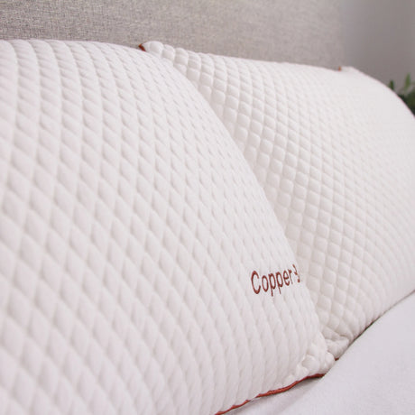 Copper-Infused Hybrid Memory Foam Cooling Pillow - Omega Lifestyles