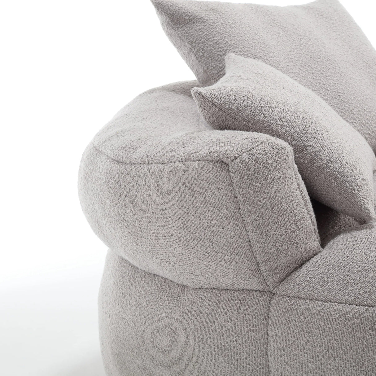 Modern Chenille Circular Foam Sponge Sleeper Chair - Omega Lifestyles
