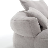 Modern Chenille Circular Foam Sponge Sleeper Chair - Omega Lifestyles