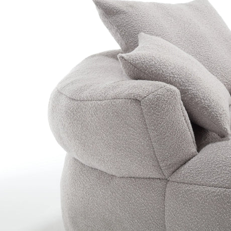 Modern Chenille Circular Foam Sponge Sleeper Chair - Omega Lifestyles