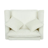 Corduroy Foam Lazyman Single-Person Sofa Chair - Omega Lifestyles