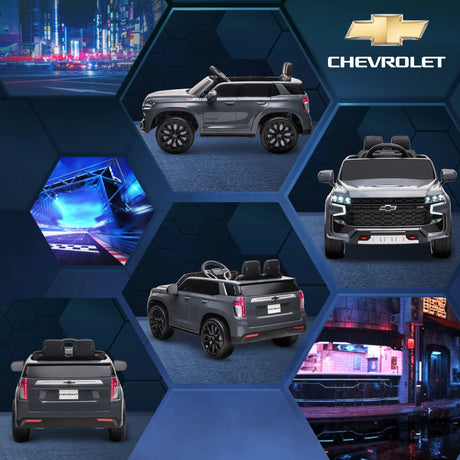 12V Licensed Chevrolet Tahoe Kids Ride-On Electric Car - Omega Lifestyles