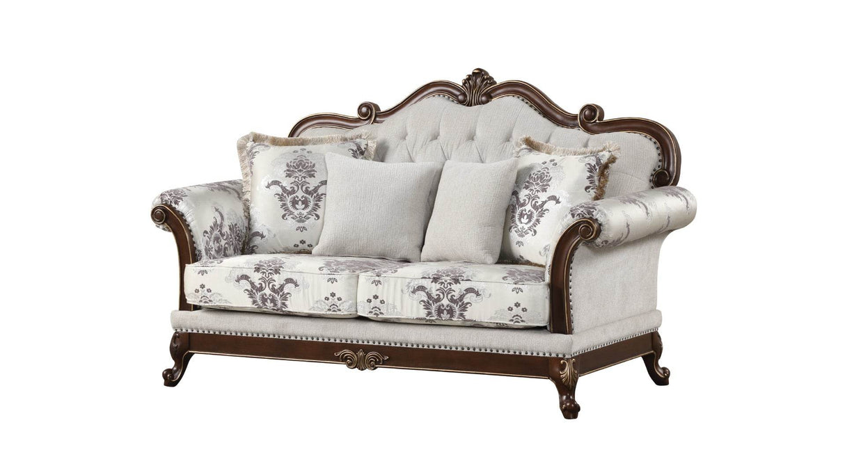 Traditional 2-Piece Button Tufted Living Room Furniture Set - Omega Lifestyles