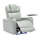 Modern PU Leather Power Recliner Chair With Bluetooth Speaker - Omega Lifestyles