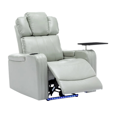 Modern PU Leather Power Recliner Chair With Bluetooth Speaker - Omega Lifestyles