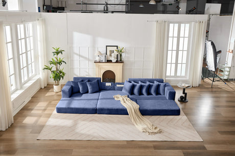 Convertible Corduroy Floor Sofa Bed Sleeper Couch - Omega Lifestyles