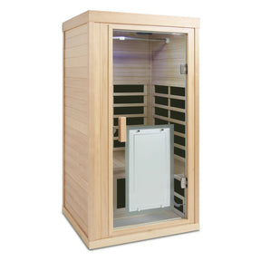 Far Infrared Hemlock One Person Indoor Sauna Room - Omega Lifestyles