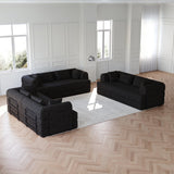 Convertible Chenille Sleeper Sofa Bed With Storage Pocket - Omega Lifestyles