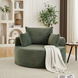 Corduroy Foam Modular Sleeper Chair No Assembly Required - Omega Lifestyles