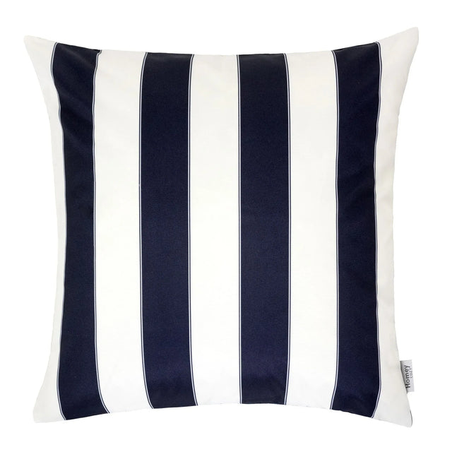 Outdoor Navy Weather Resistant Polyester Throw Pillow 20x20 - Omega Lifestyles