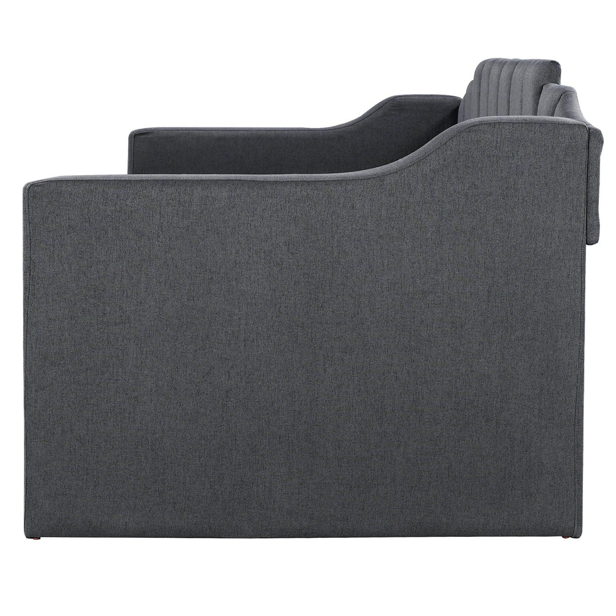 Upholstered Twin Daybed With Wheeled Trundle - Omega Lifestyles