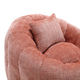 Chenille Memory Foam Lazy Sofa With Ottoman and Pillow - Omega Lifestyles