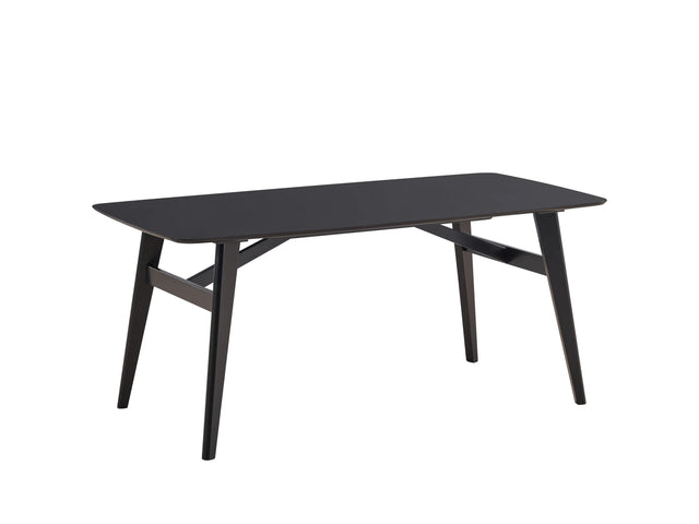 Black Synthetic Wood Fixed Top Dining Table - Omega Lifestyles