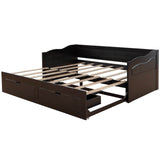 Twin Extendable Solid Wood Daybed With Trundle Drawers - Omega Lifestyles