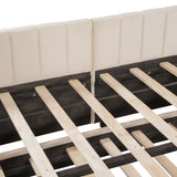 Full Upholstered L-Shaped Daybed With Twin Trundle - Omega Lifestyles