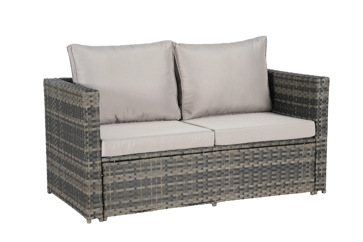 6-Piece Outdoor Rattan Wicker Patio Furniture Set - Omega Lifestyles