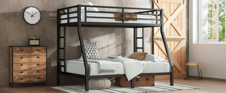 Metal Twin Over Full Heavy Duty Bunk Bed - Omega Lifestyles