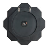 20-Inch Silver Mirrored Art Deco Wall Clock With Roman Numerals - Omega Lifestyles