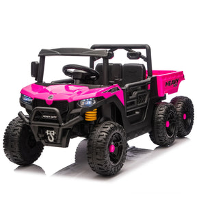 Kids Electric Ride On Six-Wheel Remote Control Dump Truck - Omega Lifestyles