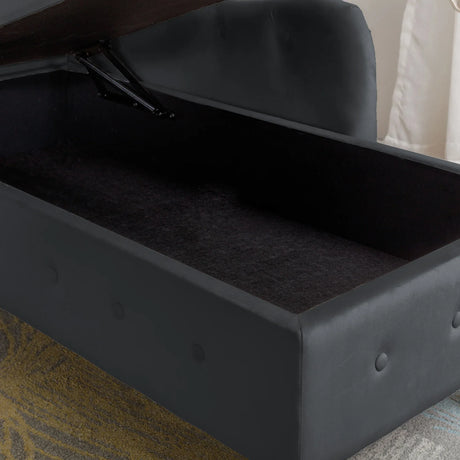 Classic Velvet Storage Chaise Lounge With Pillow - Omega Lifestyles