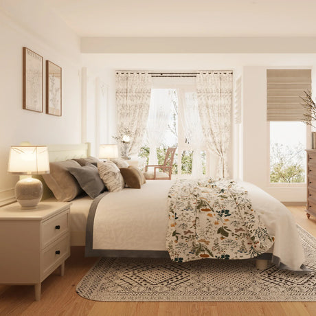 King Solid Wood Platform Bed Frame With Headboard - Omega Lifestyles