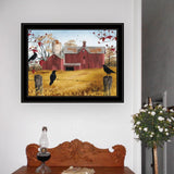 Framed Multicolor Autumn Gold Wall Art Print - Omega Lifestyles