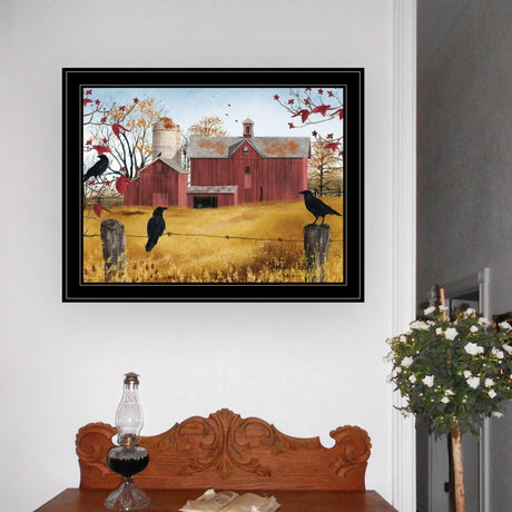 Framed Multicolor Autumn Gold Wall Art Print - Omega Lifestyles