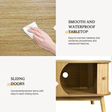 Rattan Solid Wood TV Stand With Storage Drawers - Sleep Galleria