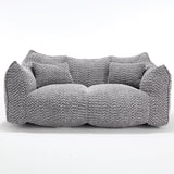 Dual Chenille Bean Bag Chair With High Resilience Foam Core - Omega Lifestyles
