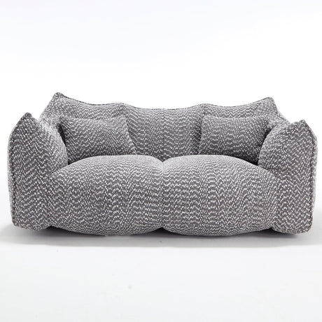Dual Chenille Bean Bag Chair With High Resilience Foam Core - Omega Lifestyles