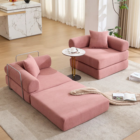 Modular Folding Convertible Corduroy Sofa Bed - Omega Lifestyles