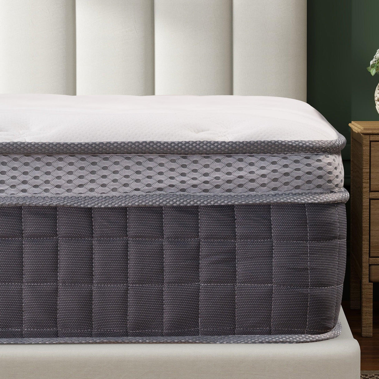 Full Medium 10-Inch Cooling Gel Memory Foam Mattress - Omega Lifestyles