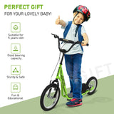 Youth Adjustable Handlebar Kick Scooter With Inflatable Tires - Omega Lifestyles